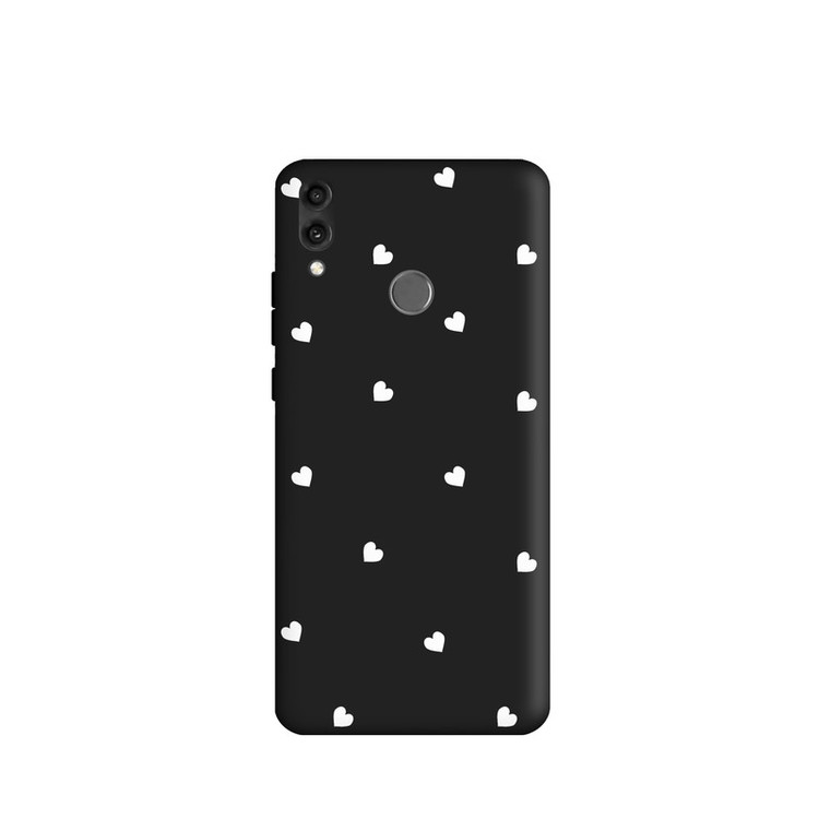 کاور طرح قلب سفید مینیمال کد u277 مناسب برای گوشی موبایل هوآوی honor 8C