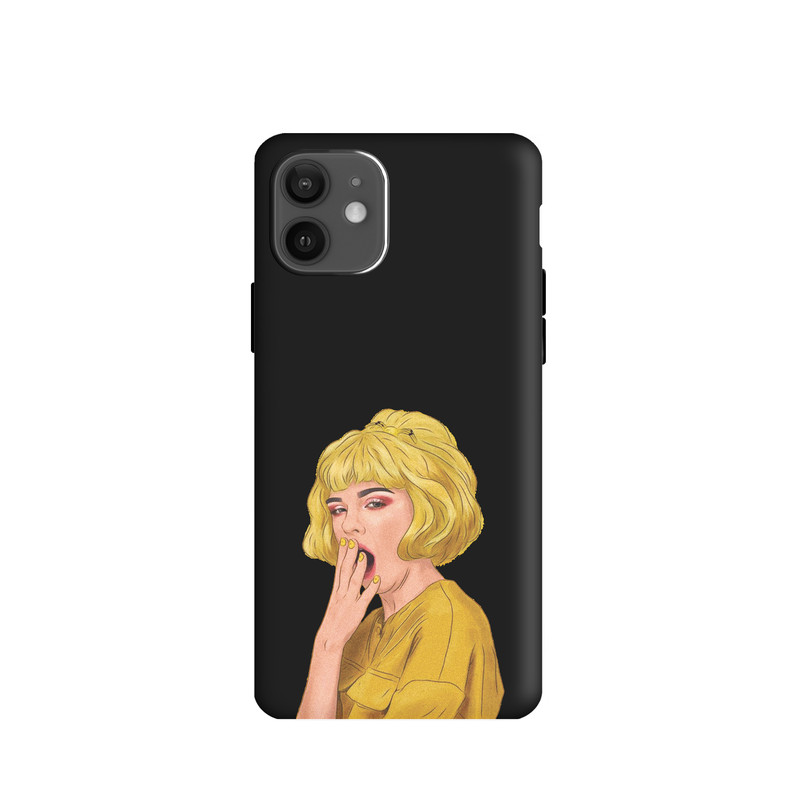 کاور طرح دختر خوابالو کد u4545 مناسب برای گوشی موبایل اپل iPhone 12MINI
