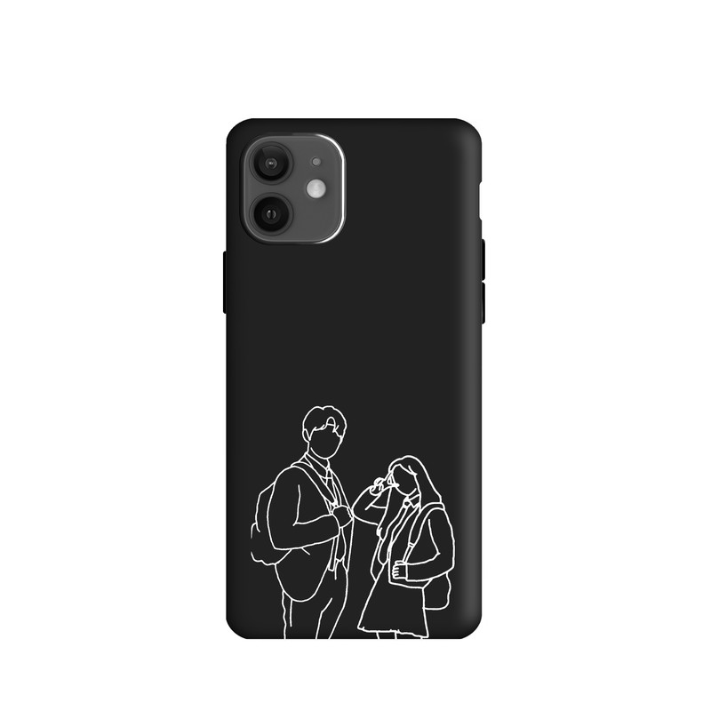 کاور طرح عاشقانه مینیمال کد u4470 مناسب برای گوشی موبایل اپل iphone 12pro / 12