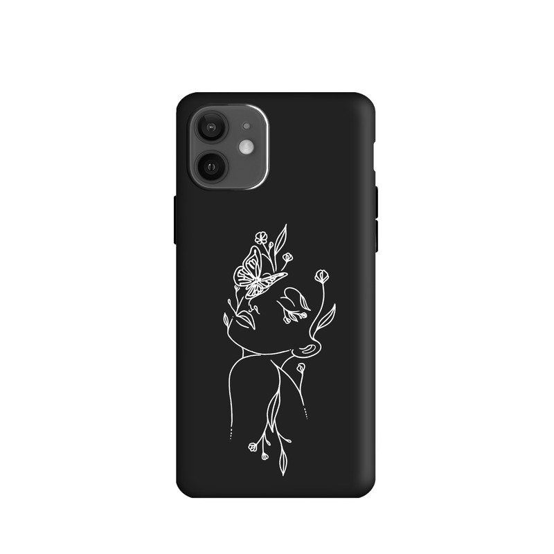 کاور طرح مینیمال دخترانه کد u4508 مناسب برای گوشی موبایل اپل iphone 12pro / 12