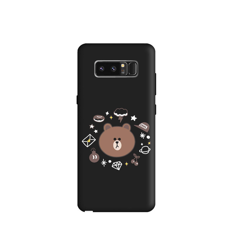کاور قاب گارد طرح خرس لاین مینیمال کد s9996 مناسب برای گوشی موبایل سامسونگ Galaxy Note 8