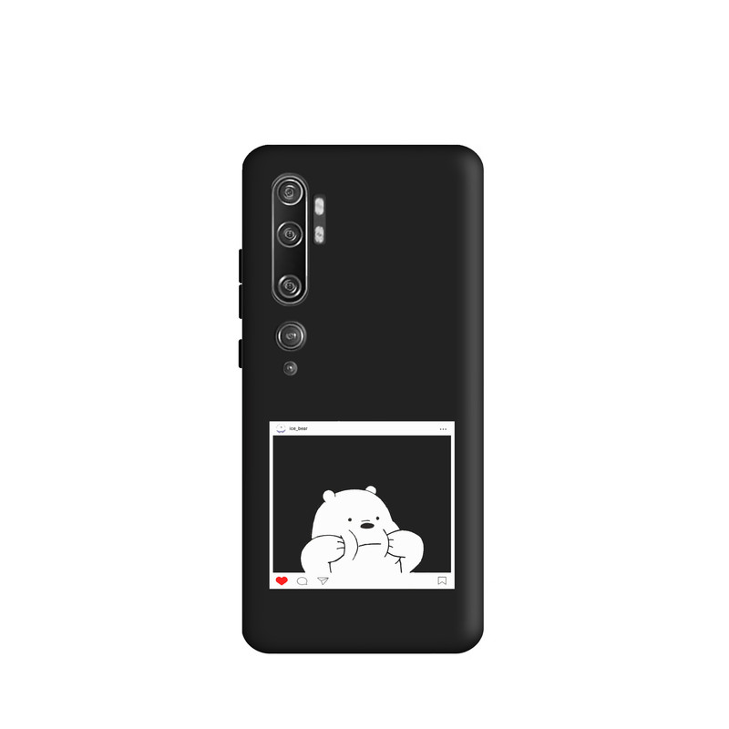 کاور طرح خرس کله فندقی کد y7824 مناسب برای گوشی موبایل شیائومی Mi Note 10 / Mi Note 10 pro