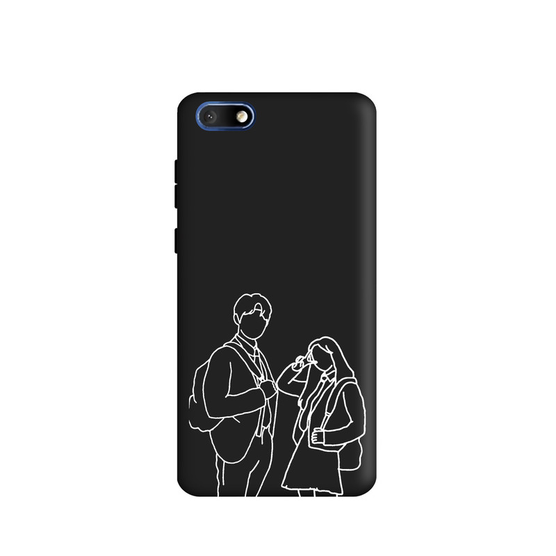 کاور طرح عاشقانه مینیمال کد y9966 مناسب برای گوشی موبایل هواوی 7S آنر / Y5 Prime 2018 / Y5 Lite