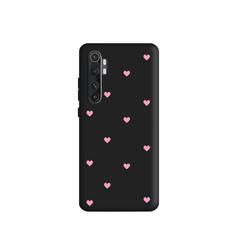 کاور طرح قلب صورتی کد y7963 مناسب برای گوشی موبایل شیائومی Mi Note 10 Lite