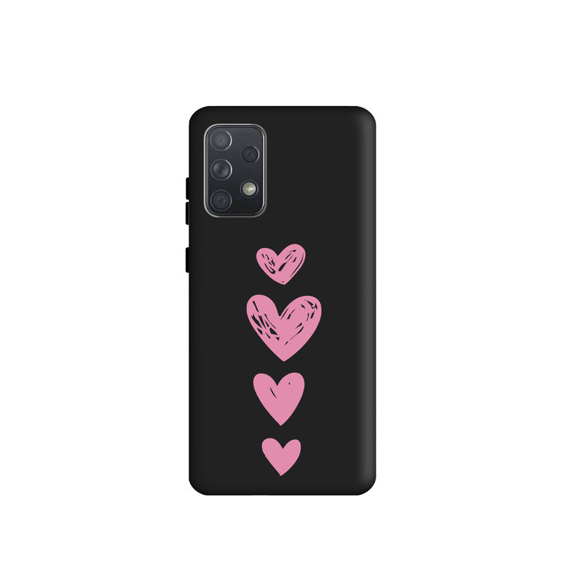 کاور طرح قلب صورتی کد s958 مناسب برای گوشی موبایل سامسونگ Galaxy A72
