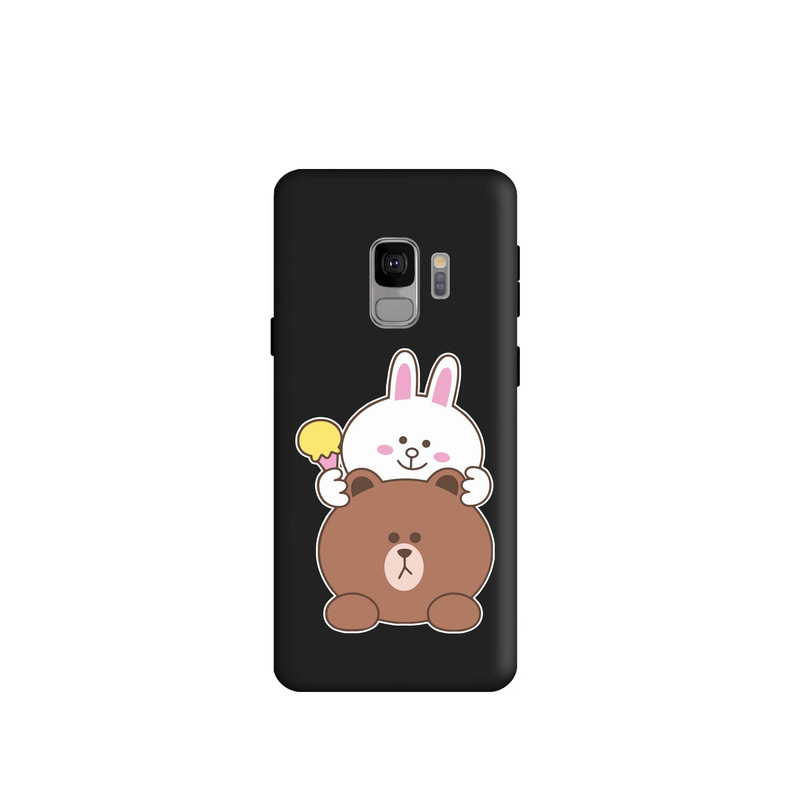 کاور قاب گارد طرح خرگوشی و خرسی کد s8486 مناسب برای گوشی موبایل سامسونگ Galaxy S9