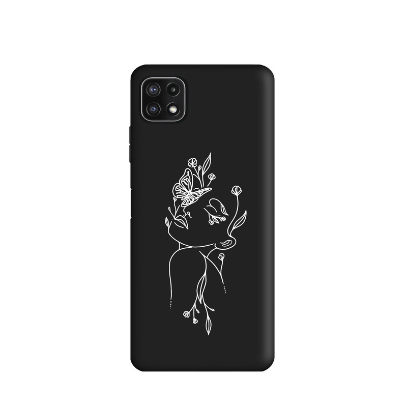 کاور طرح مینیمال دخترانه کد u2807 مناسب برای گوشی موبایل سامسونگ Galaxy A22 5G
