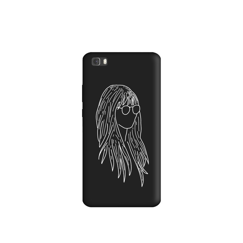کاور طرح دختر مینیمال کد u1646 مناسب برای گوشی موبایل هوآوی P8 Lite