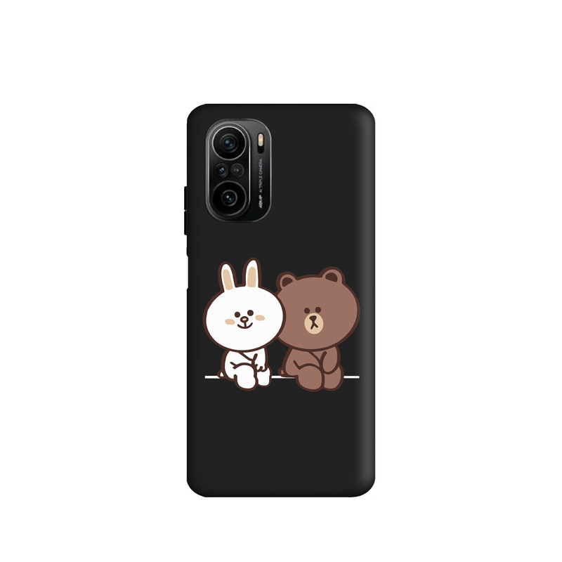 کاور طرح خرس و خرگوش لاین کد s3387 مناسب برای گوشی موبایل شیائومی Poco F3 / Mi 11i / Redmi K40 Pro