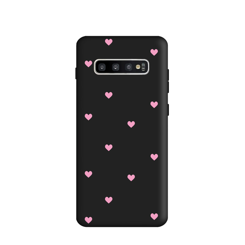 کاور طرح قلب صورتی کد y6145 مناسب برای گوشی موبایل سامسونگ Galaxy S10 Plus