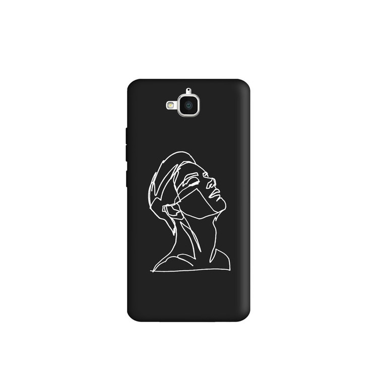 کاور طرح چهره مینیمال پسرانه کد u2630 مناسب برای گوشی موبایل هوآوی Y6 pro