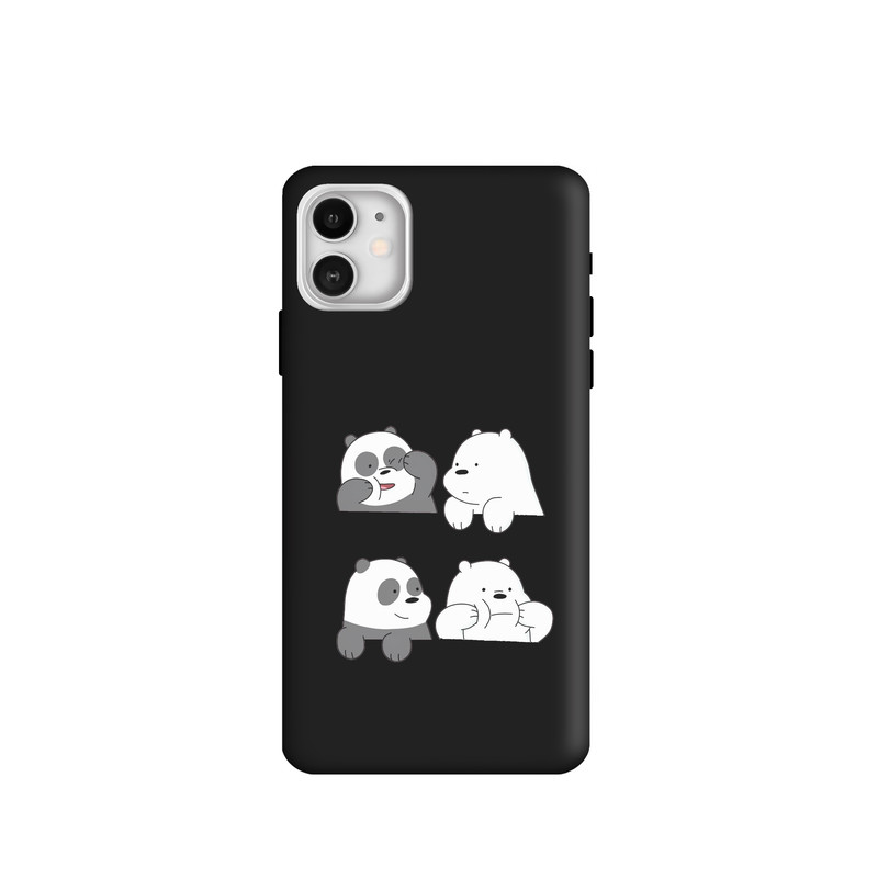کاور طرح خرس کله فندقی کد u4341 مناسب برای گوشی موبایل اپل iPhone 11