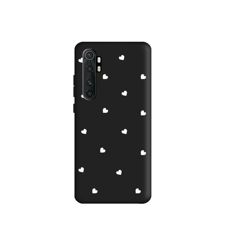 کاور قاب گارد طرح قلب سفید کد s7079 مناسب برای گوشی موبایل شیائومی Mi Note 10 lite