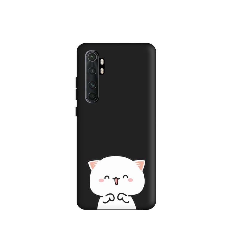 کاور قاب گارد طرح گربه فانتزی دخترانه کد s7090 مناسب برای گوشی موبایل شیائومی Mi Note 10 lite