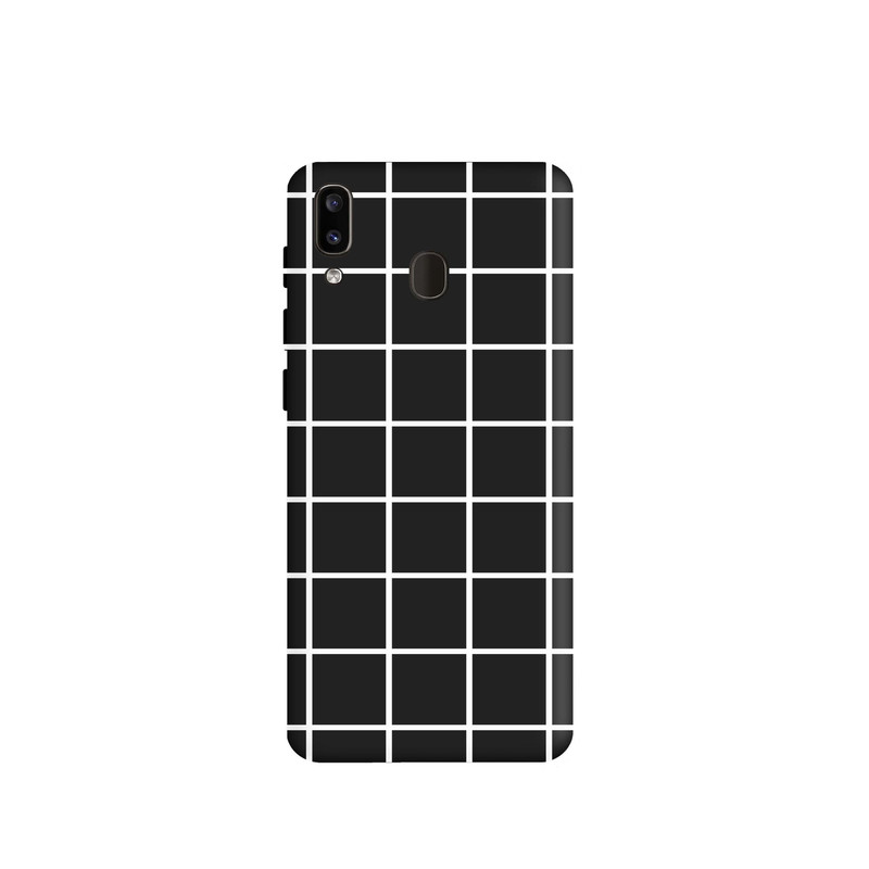 کاور قاب گارد طرح چهارخونه کد s8293 مناسب برای گوشی موبایل سامسونگ Galaxy M20