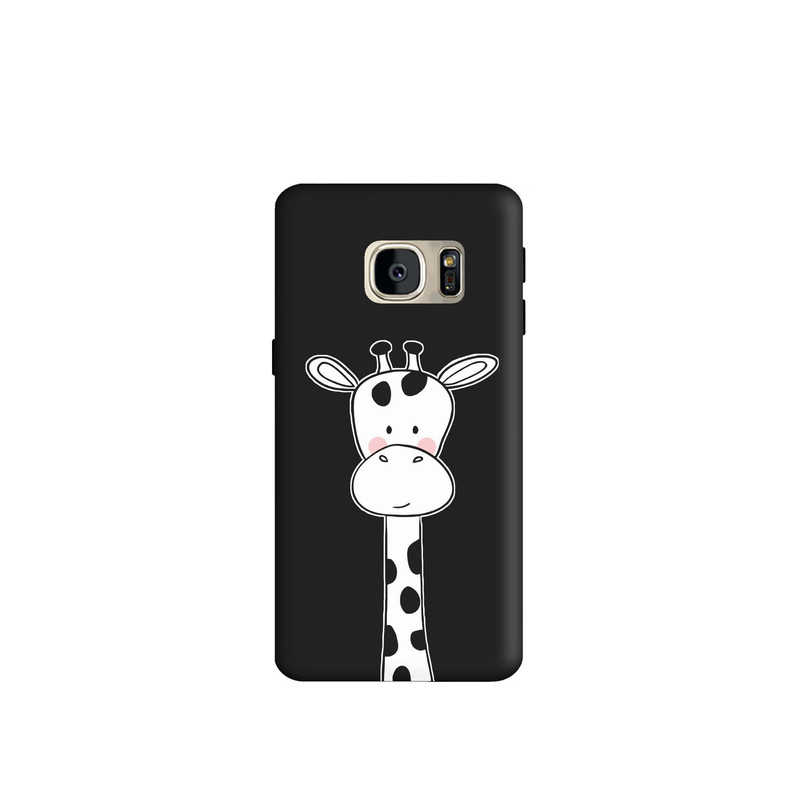 کاور طرح زرافه سفید کد s4750 مناسب برای گوشی موبایل سامسونگ Galaxy S7 Edge