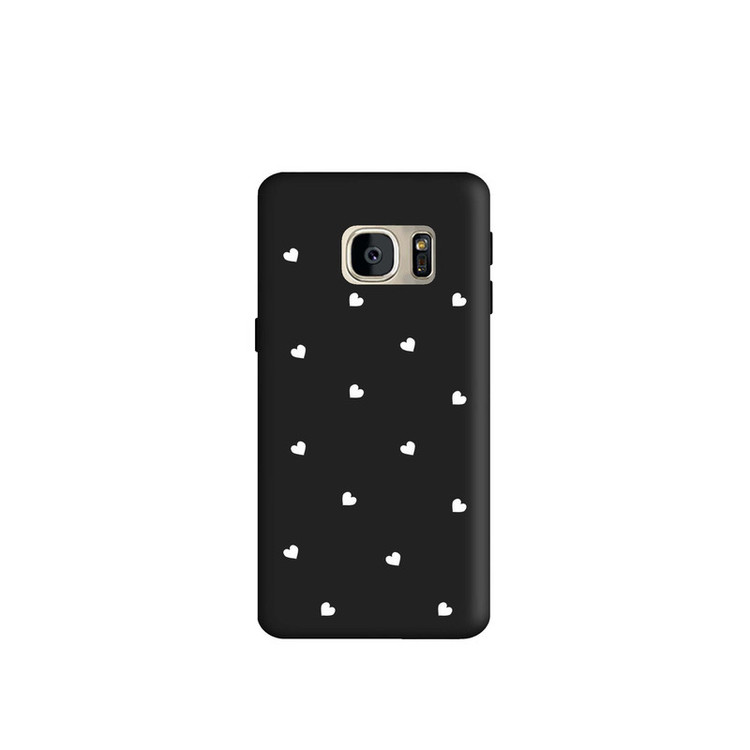 کاور طرح قلب سفید کد s4759 مناسب برای گوشی موبایل سامسونگ Galaxy S7 Edge