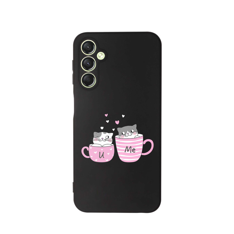 کاور قاب گارد طرح گربه فنجون کد s10439 مناسب برای گوشی موبایل سامسونگ Galaxy A15