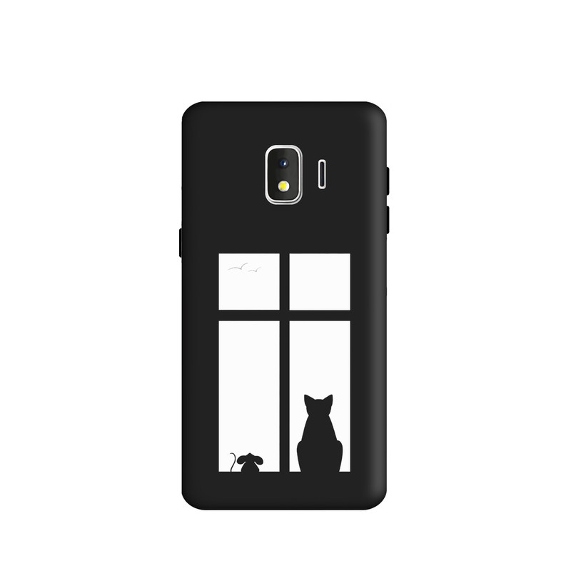 کاور طرح گربه مینیمال کد y2410 مناسب برای گوشی موبایل سامسونگ Galaxy j2core / j260