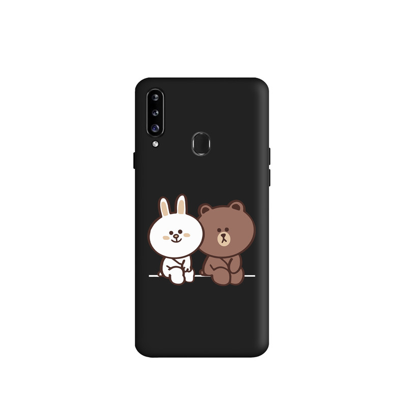 کاور طرح خرس و خرگوش لاین کد s2623 مناسب برای گوشی موبایل سامسونگ Galaxy M30