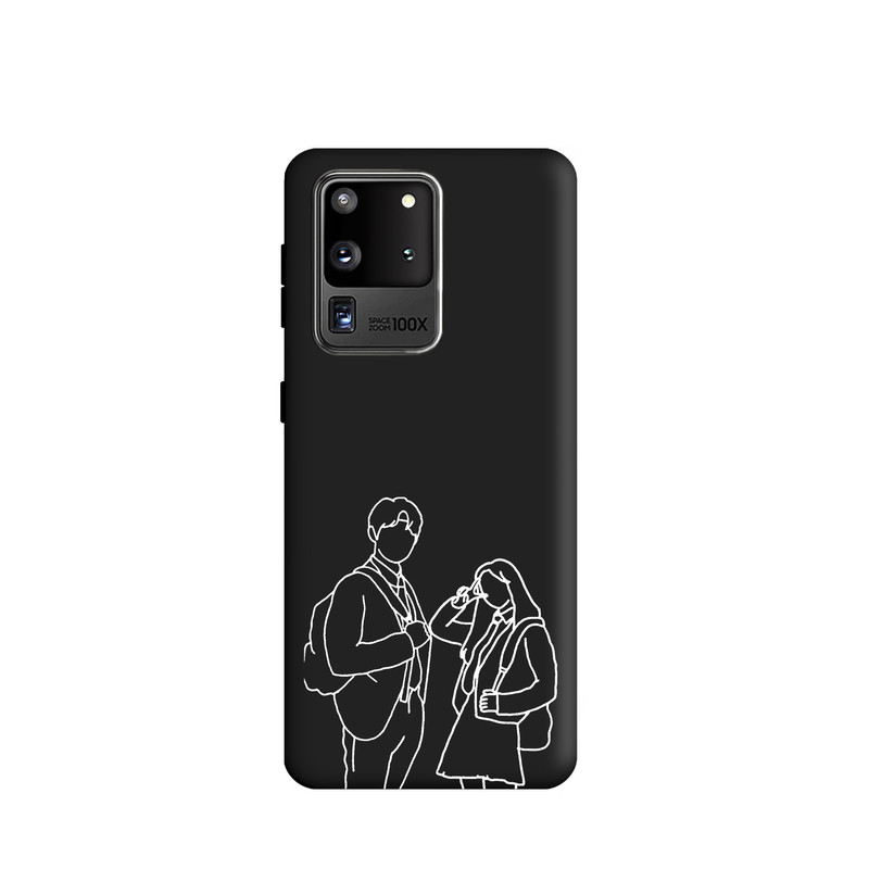 کاور طرح عاشقانه مینیمال کد y6639 مناسب برای گوشی موبایل سامسونگ Galaxy S20 Ultra