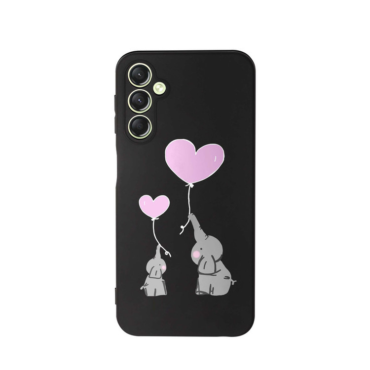 کاور طرح فیل قلب صورتی کد s4086 مناسب برای گوشی موبایل سامسونگ Galaxy A34