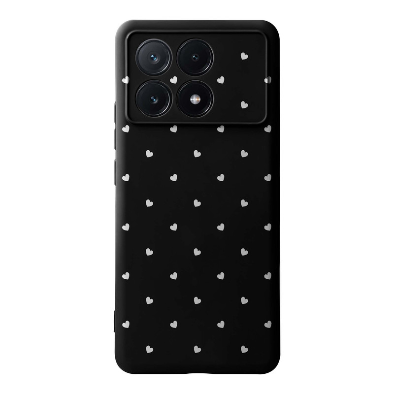کاور قاب گارد طرح قلب سفید کد s11099 مناسب برای گوشی موبایل شیائومی Poco X6 Pro