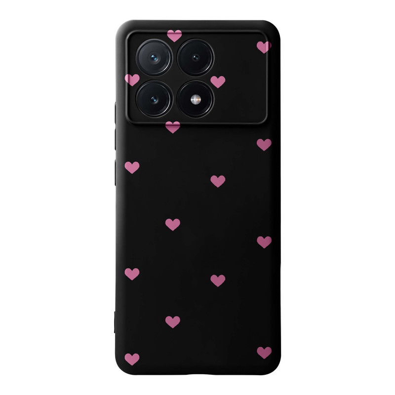کاور قاب گارد طرح قلب صورتی کد s11100 مناسب برای گوشی موبایل شیائومی Poco X6 Pro