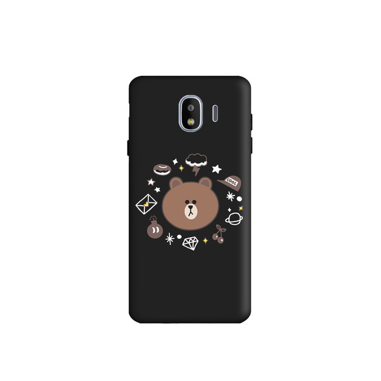 کاور طرح خرس لاین مینیمال کد s2519 مناسب برای گوشی موبایل سامسونگ Galaxy J4