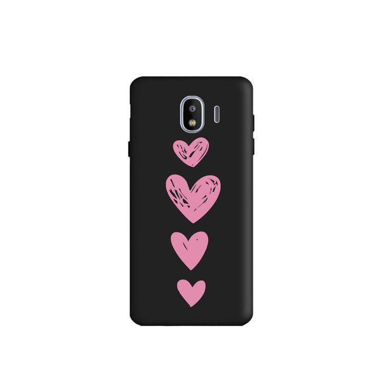 کاور طرح قلب صورتی کد s2538 مناسب برای گوشی موبایل سامسونگ Galaxy J4