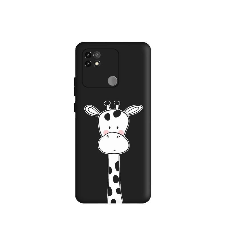 کاور قاب گارد طرح زرافه سفید کد s9657 مناسب برای گوشی موبایل شیائومی Poco C40 / Redmi 10C