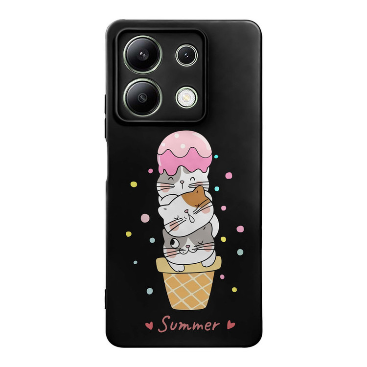 کاور قاب گارد طرح گربه کد s11307 مناسب برای گوشی موبایل شیائومی Redmi Note 13 4G