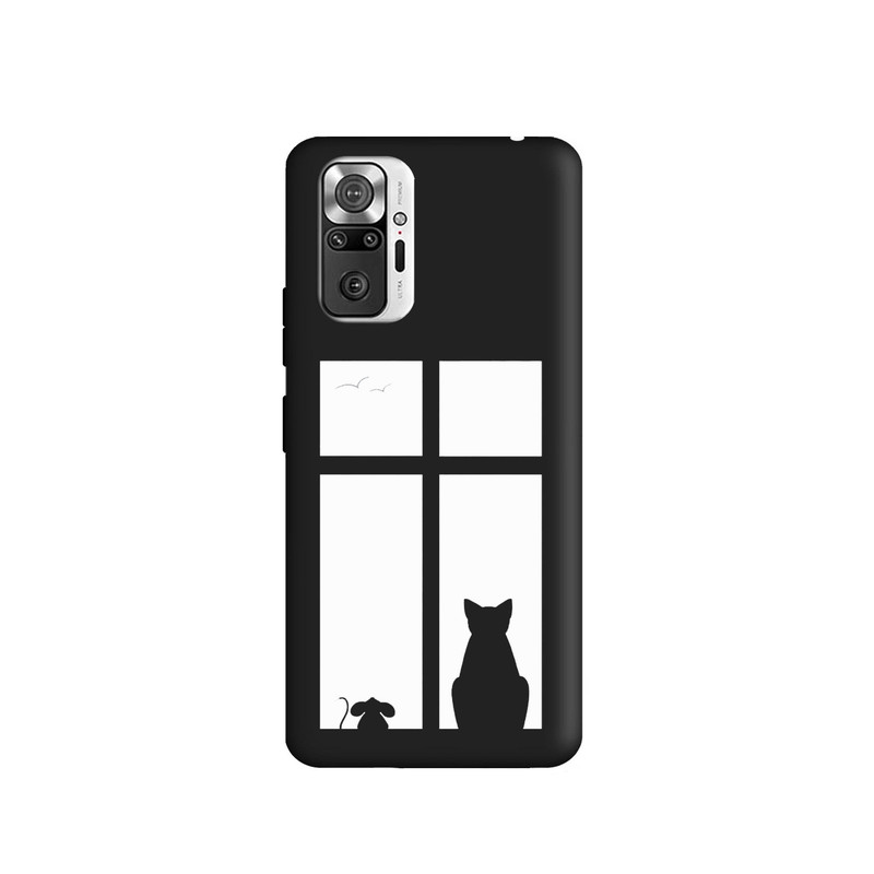 کاور طرح گربه مینیمال کد 1022 مناسب برای گوشی موبایل شیائومی Redmi Note 10 Pro / Redmi Note 10 Pro Max