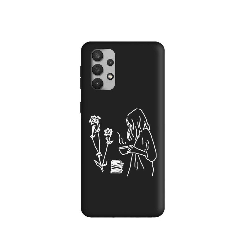 کاور طرح دخترانه مینیمال کد 1100 مناسب برای گوشی موبایل سامسونگ Galaxy A32 4G