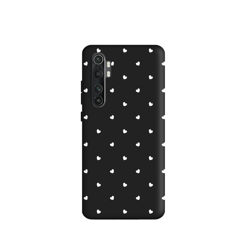 کاور طرح قلب سفید کد y7962 مناسب برای گوشی موبایل شیائومی Mi Note 10 Lite