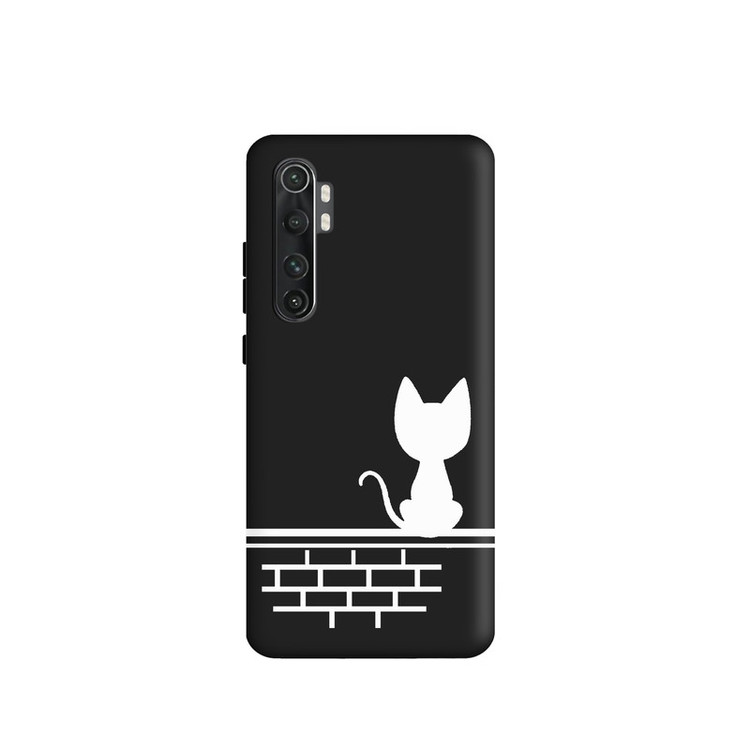 کاور طرح گربه مینیمال کد y7973 مناسب برای گوشی موبایل شیائومی Mi Note 10 Lite