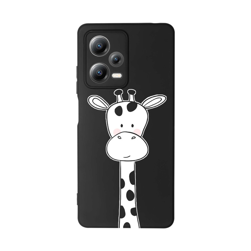 کاور قاب گارد طرح زرافه سفید کد s11455 مناسب برای گوشی موبایل شیائومی Redmi Note 12 5G