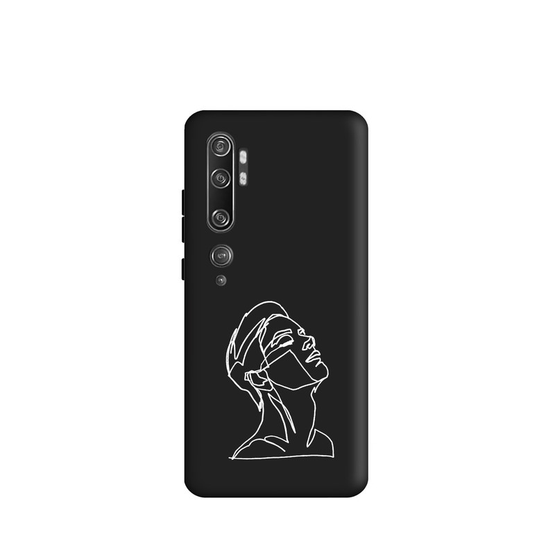 کاور طرح چهره مینیمال پسرانه کد y7812 مناسب برای گوشی موبایل شیائومی Mi Note 10 / Mi Note 10 pro