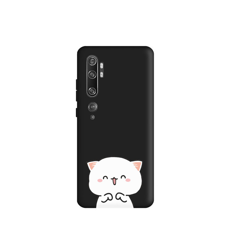 کاور طرح گربه دخترانه کد y7868 مناسب برای گوشی موبایل شیائومی Mi Note 10 / Mi Note 10 pro