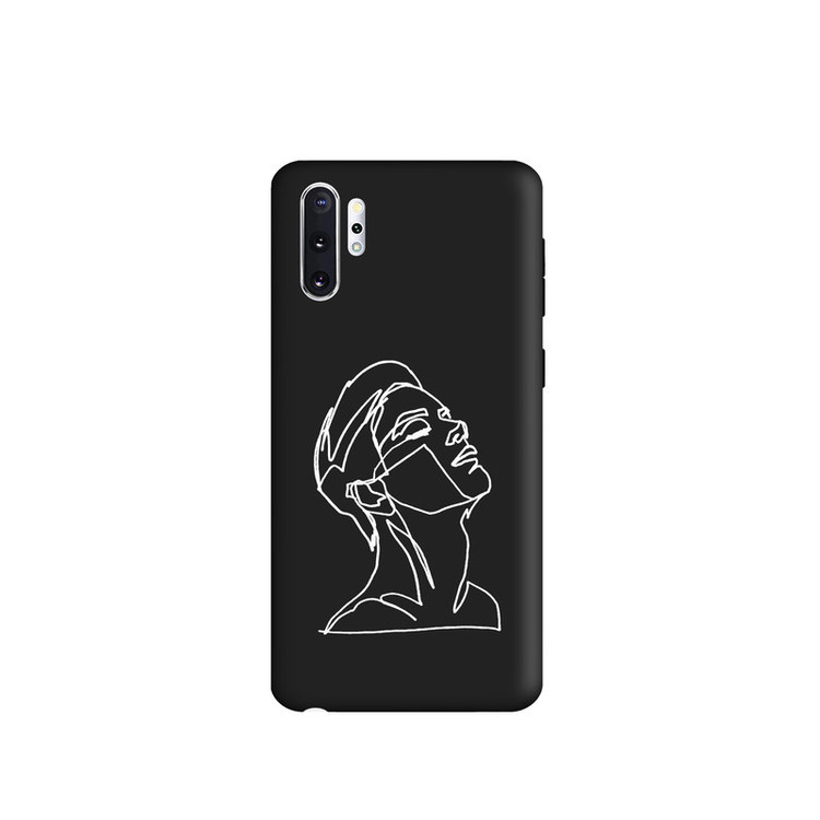کاور طرح چهره مینیمال پسرانه کد y4984 مناسب برای گوشی موبایل سامسونگ Galaxy Note 10 plus