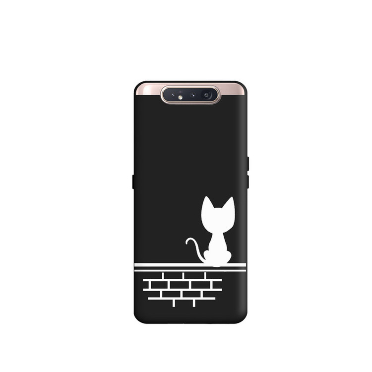 کاور طرح گربه مینیمال کد y1096 مناسب برای گوشی موبایل سامسونگ Galaxy A80 / A90