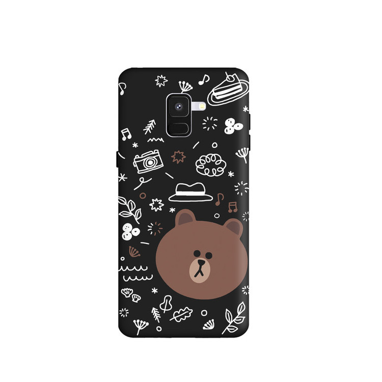 کاور طرح خرس فانتزی لاین کد y942 مناسب برای گوشی موبایل سامسونگ Galaxy A8 2018