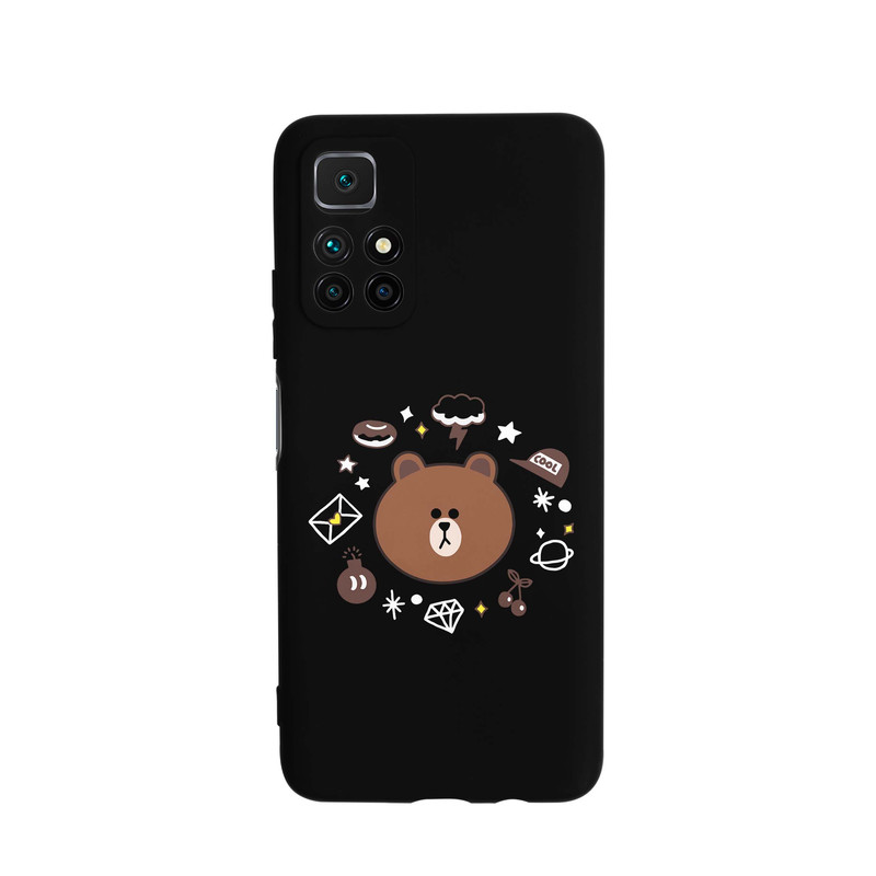 کاور قاب گارد طرح خرس لاین مینیمال کد s10710 مناسب برای گوشی موبایل شیائومی Redmi Note 11 Pro Plus