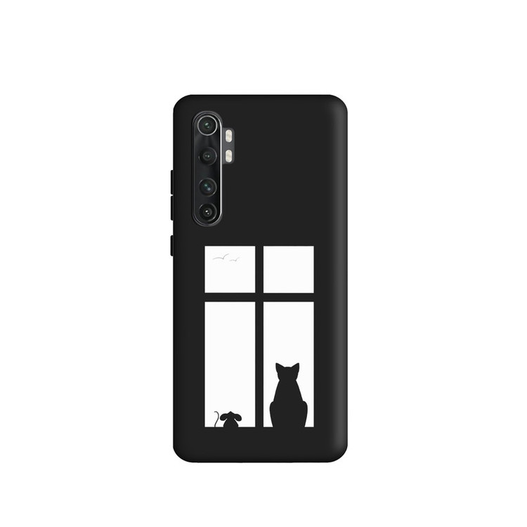 کاور طرح گربه مینیمال کد y7974 مناسب برای گوشی موبایل شیائومی Mi Note 10 Lite