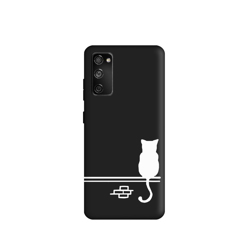 کاور طرح گربه مینیمال کد y6558 مناسب برای گوشی موبایل سامسونگ galaxy S20