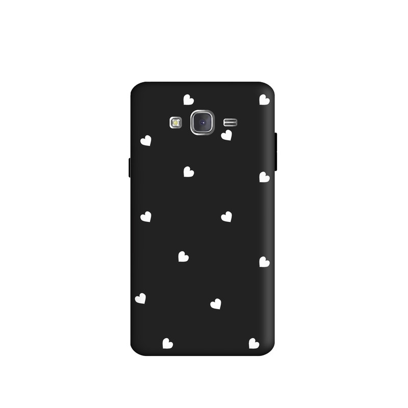 کاور طرح قلب سفید مینیمال کد y2498 مناسب برای گوشی موبایل سامسونگ Galaxy J2 Prime / G530 / Grand Prime