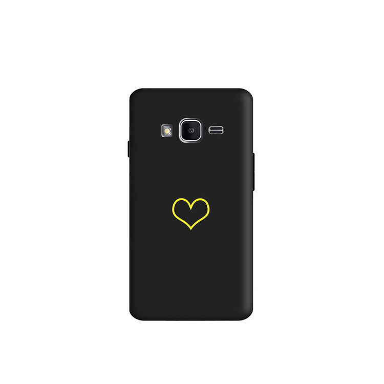 کاور طرح قلب زرد کد y4019 مناسب برای گوشی موبایل سامسونگ Galaxy j1miniprime / j106