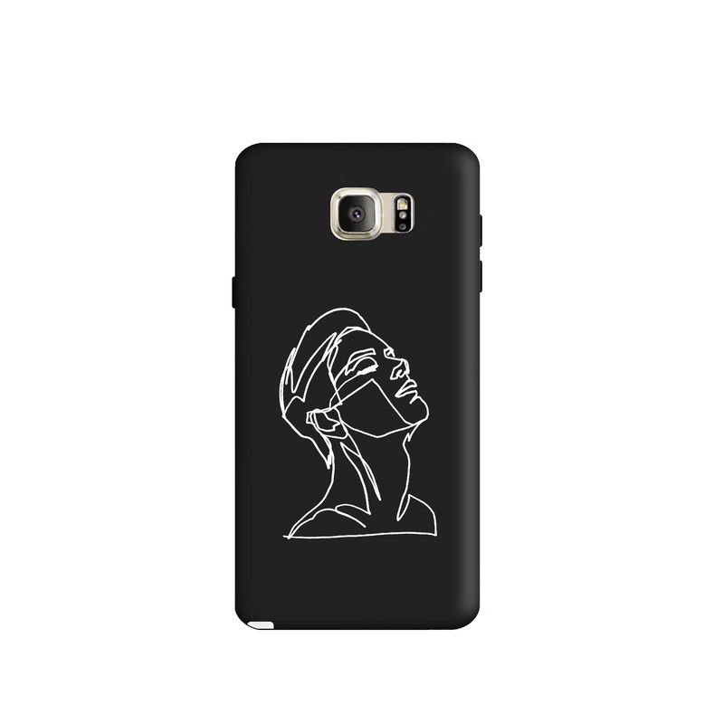 کاور طرح چهره مینیمال پسرانه کد y4477 مناسب برای گوشی موبایل سامسونگ Galaxy note5