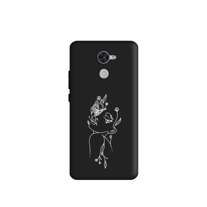 کاور طرح مینیمال دخترانه کد u4006 مناسب برای گوشی موبایل هوآوی Y7 Prime 2017 / Y7 2017