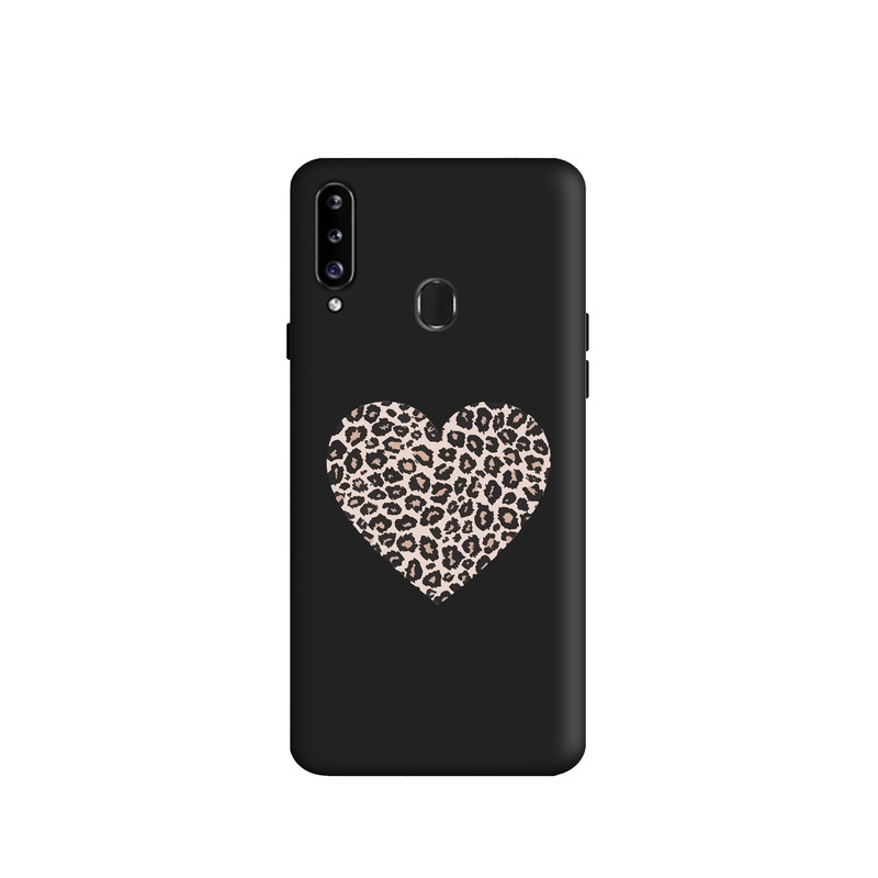 کاور طرح قلب پلنگی کد s1824 مناسب برای گوشی موبایل سامسونگ Galaxy A20s